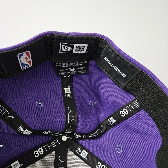 New Era Purple Los Angeles Lakers Fitted Cap Small/Medium - Picture 8 of 8